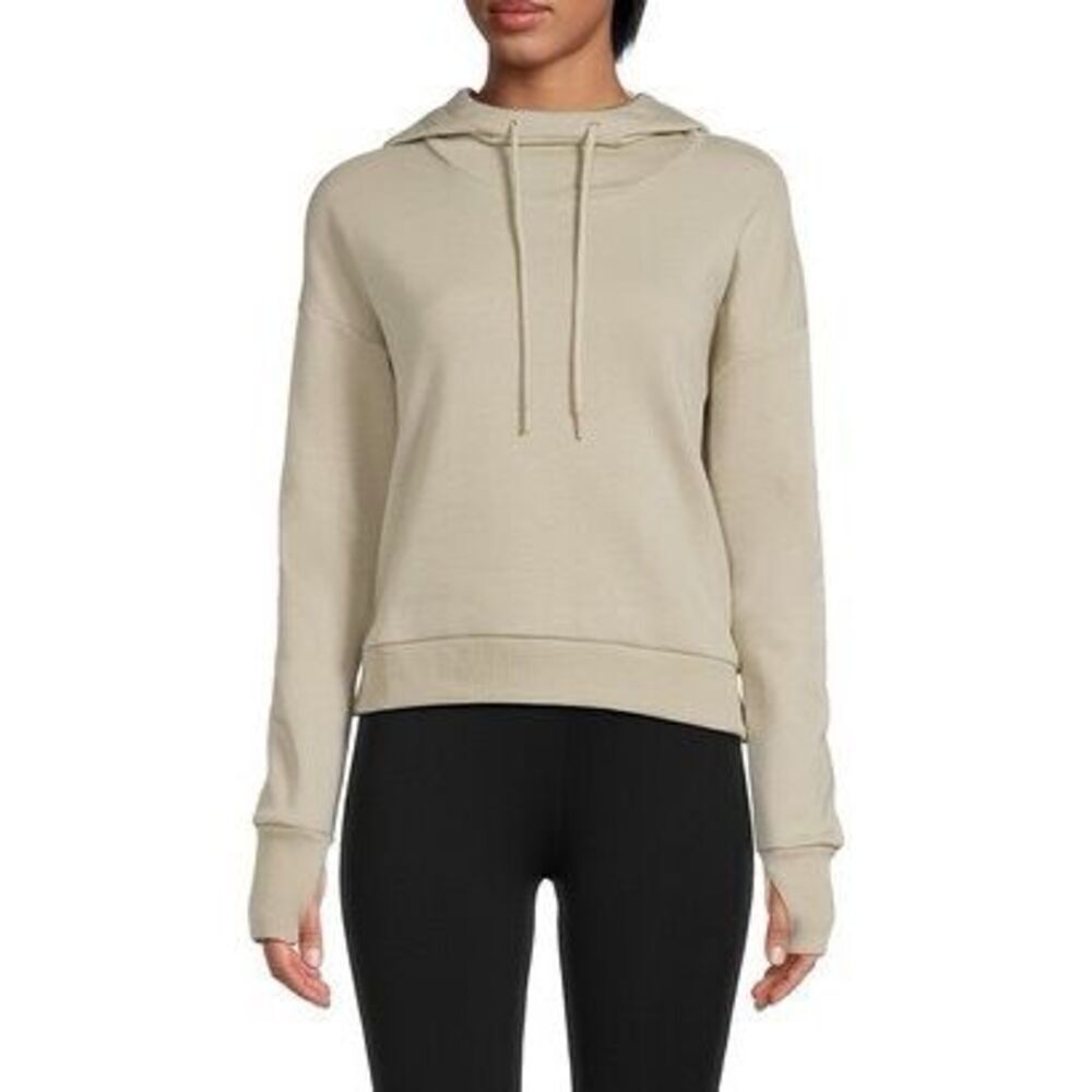 90 Degree By Reflex Chateau Gray Womens Lux Funnelneck Fleece Hoodie Medium, NWT - Picture 13 of 13